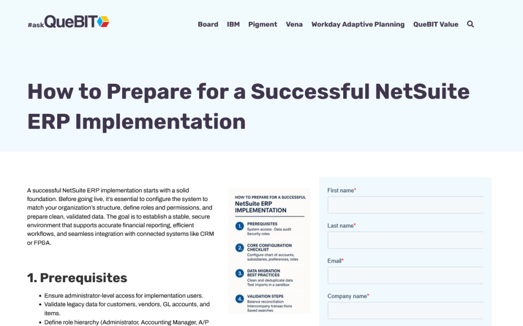 NetSuite Implementation